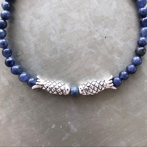 Blue Sodalite Throat Chakra Yoga Bracelet